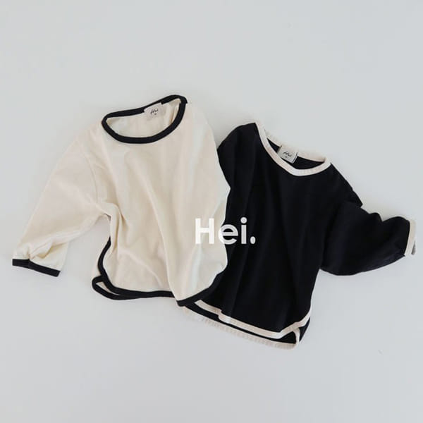 HEI - Korean Children Fashion - #Kfashion4kids - Colored Piping Tee