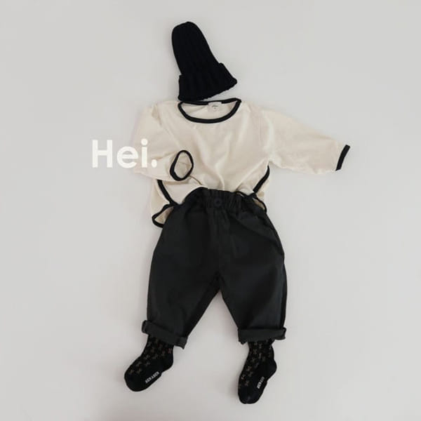 HEI - Korean Children Fashion - #Kfashion4kids - Colored Piping Tee - 4