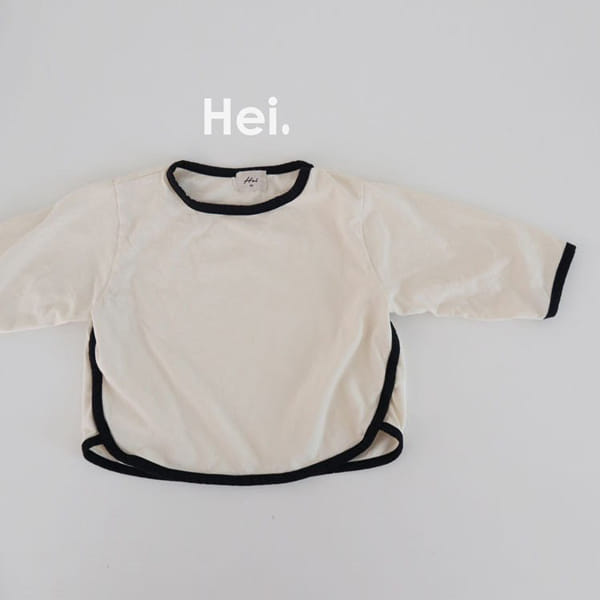 HEI - Korean Children Fashion - #Kfashion4kids - Colored Piping Tee - 6