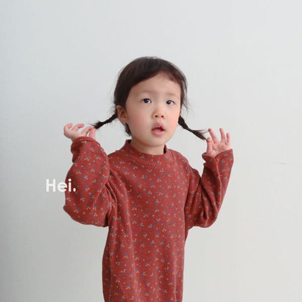 HEI - Korean Children Fashion - #Kfashion4kids - Small Flower Waffle One-piece - 11
