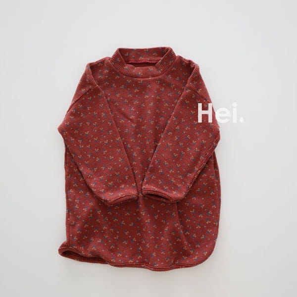 HEI - Korean Children Fashion - #Kfashion4kids - Small Flower Waffle One-piece - 4