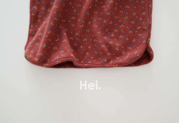 HEI - Korean Children Fashion - #Kfashion4kids - Small Flower Waffle One-piece - 5