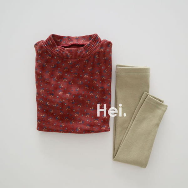 HEI - Korean Children Fashion - #Kfashion4kids - Small Flower Waffle One-piece - 6