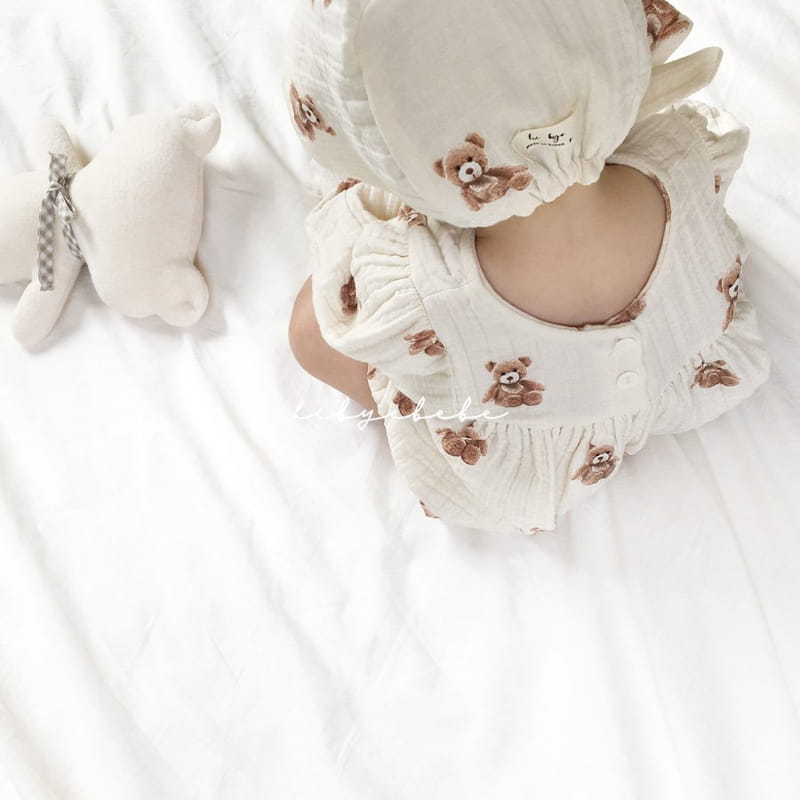 HI BYEBEBE - Korean Children Fashion - #Kfashion4kids - Bebe Cook Bear Bodysuit - 8