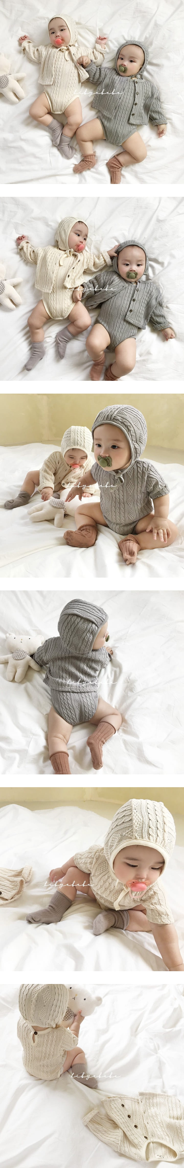 HI BYEBEBE - Korean Children Fashion - #Kfashion4kids - Twist Knit Bonnet
