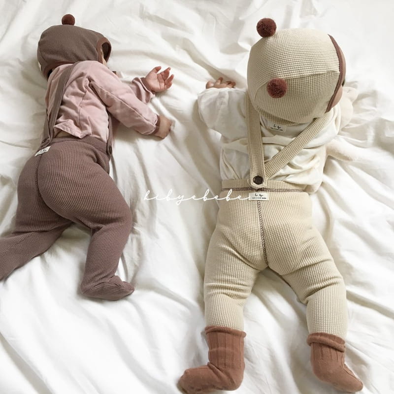 HI BYEBEBE - Korean Children Fashion - #Kfashion4kids - Dori Dori Top Dungarees Set - 4