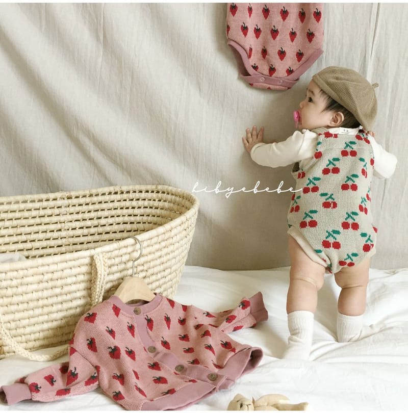 HI BYEBEBE - Korean Children Fashion - #Kfashion4kids - Sweet Frot Knit Bodysuit