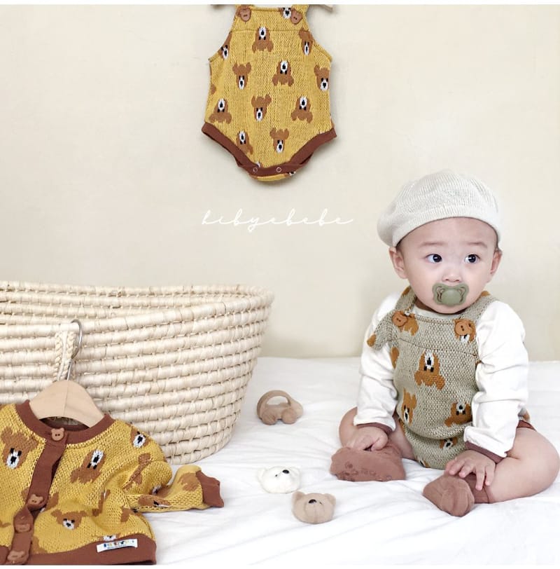 HI BYEBEBE - Korean Children Fashion - #Kfashion4kids - Cute Bear Knit Bodysuit