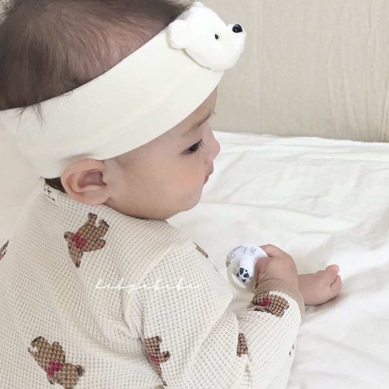 HI BYEBEBE - Korean Children Fashion - #Kfashion4kids - Bebe Waffle Bear Easywear - 2