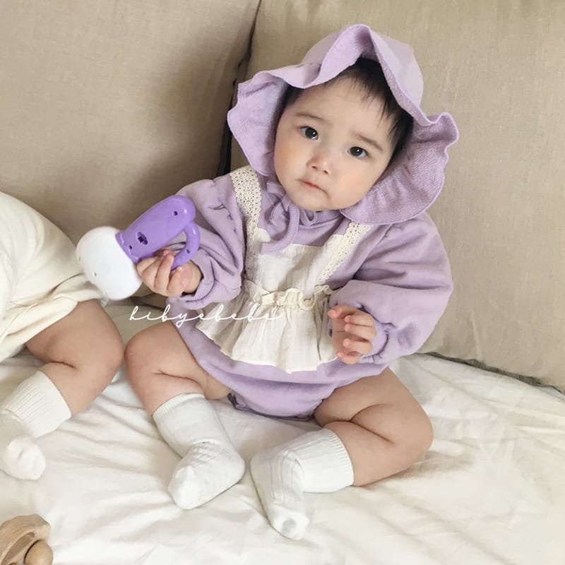 HI BYEBEBE - Korean Children Fashion - #Kfashion4kids - Shu Shu Apron Bodysuit with Hat