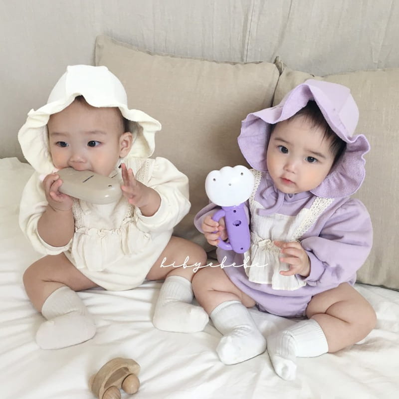 HI BYEBEBE - Korean Children Fashion - #Kfashion4kids - Shu Shu Apron Bodysuit with Hat - 3