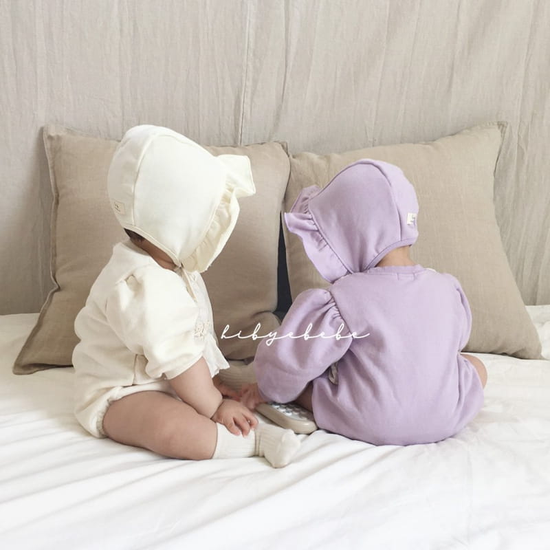 HI BYEBEBE - Korean Children Fashion - #Kfashion4kids - Shu Shu Apron Bodysuit with Hat - 4
