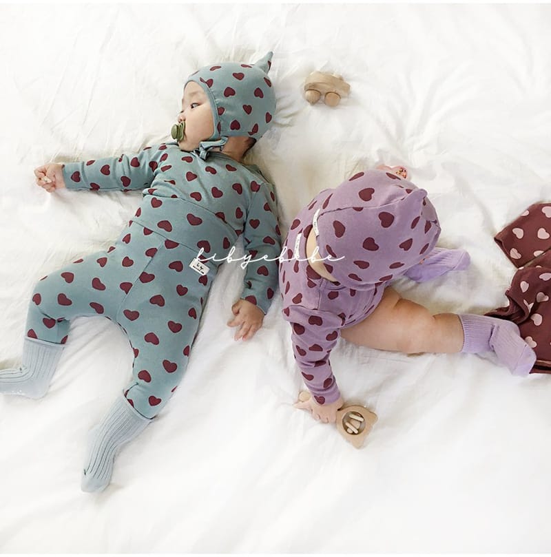 HI BYEBEBE - Korean Children Fashion - #Kfashion4kids - Bebe Rollin Heart Easywear - 2