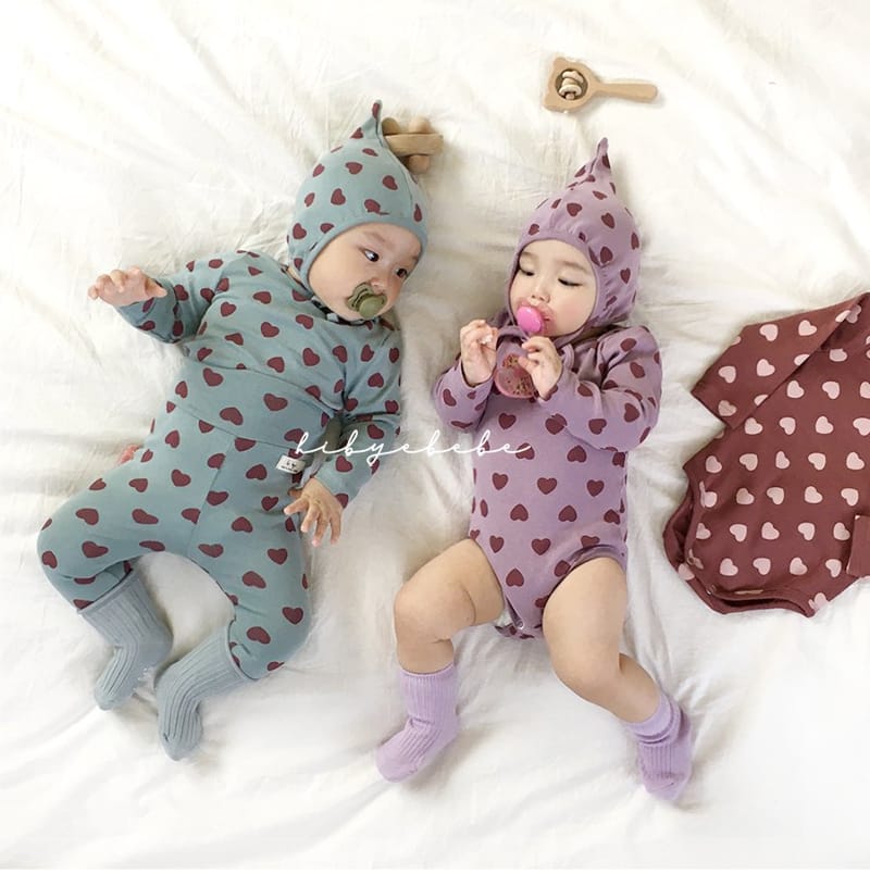HI BYEBEBE - Korean Children Fashion - #Kfashion4kids - Rollin Hear Bodysuit 