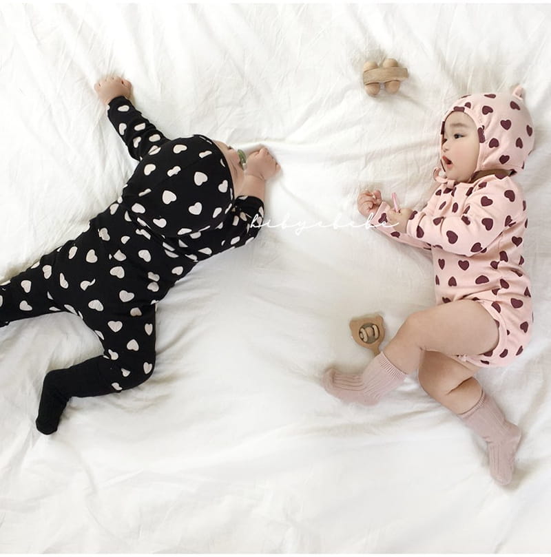 HI BYEBEBE - Korean Children Fashion - #Kfashion4kids - Rollin Hear Bodysuit  - 4