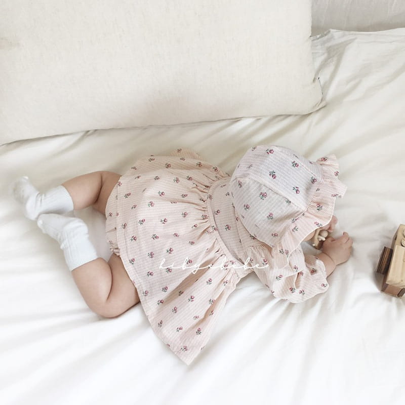 HI BYEBEBE - Korean Children Fashion - #Kfashion4kids - Flower Pintuck Bodysuit - 3