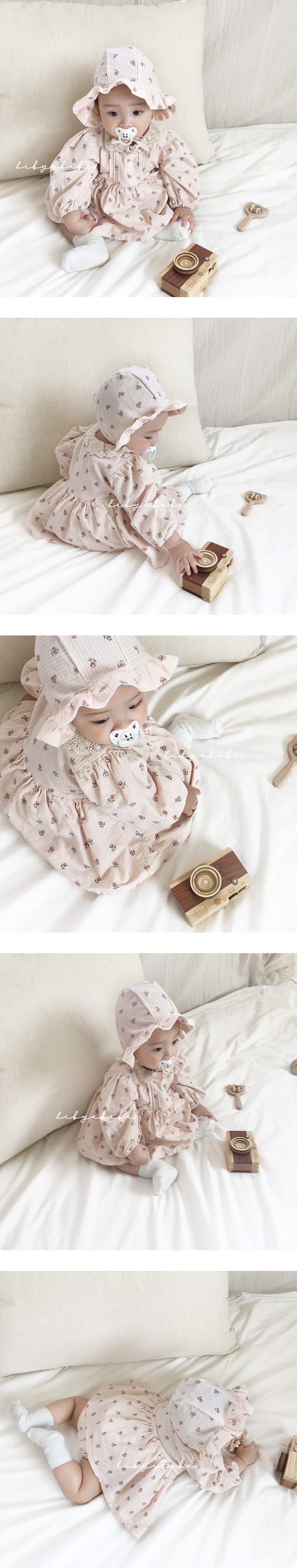 HI BYEBEBE - Korean Children Fashion - #Kfashion4kids - Flower Frill Bonnet