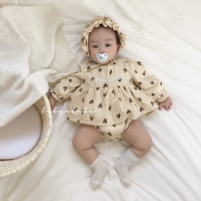 HI BYEBEBE - Korean Children Fashion - #Kfashion4kids - Love U Bodysuit