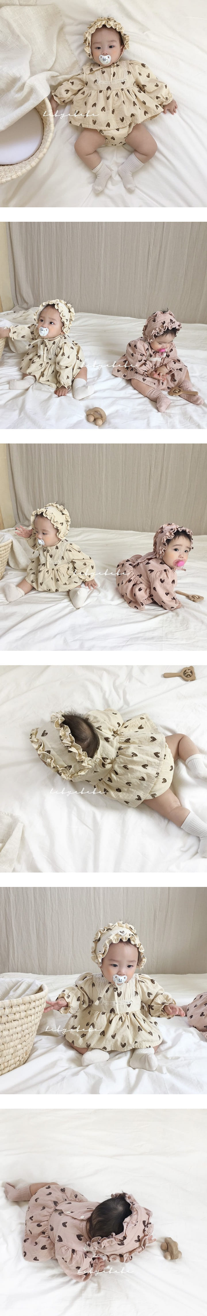 HI BYEBEBE - Korean Children Fashion - #Kfashion4kids - Love U Frill Bonnet