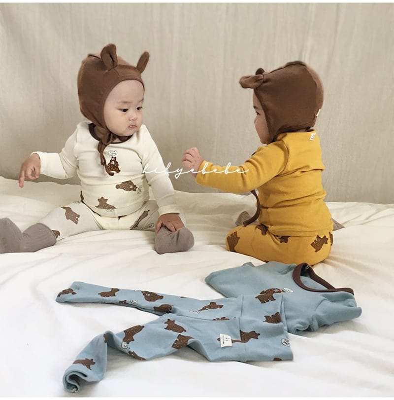 HI BYEBEBE - Korean Children Fashion - #Kfashion4kids - Bebe Honey Thief Bear Easywear - 2