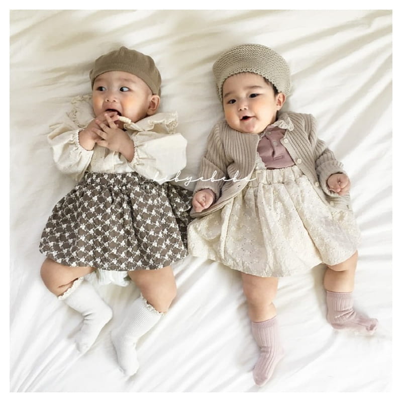 HI BYEBEBE - Korean Children Fashion - #Kfashion4kids - Fran Fran Lace Dungarees Skirt - 2