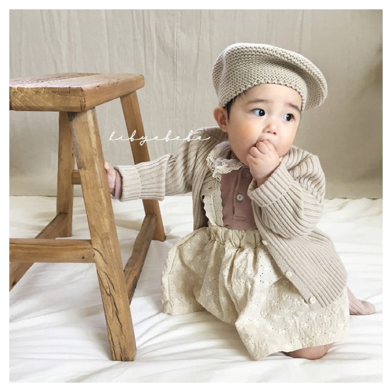HI BYEBEBE - Korean Children Fashion - #Kfashion4kids - Fran Fran Lace Dungarees Skirt - 8