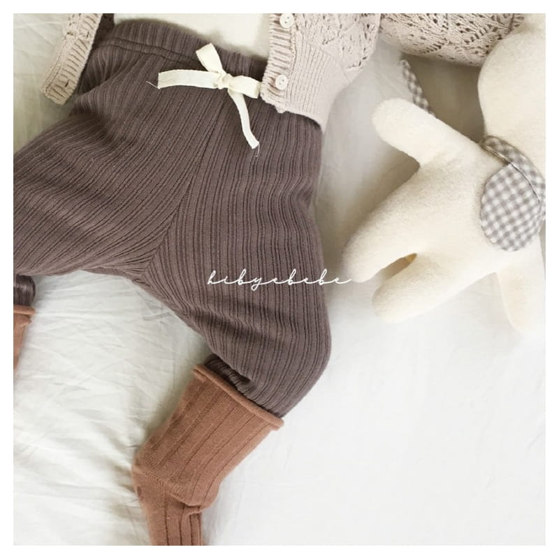 HI BYEBEBE - Korean Children Fashion - #Kfashion4kids - Fall Rib Leggings - 7