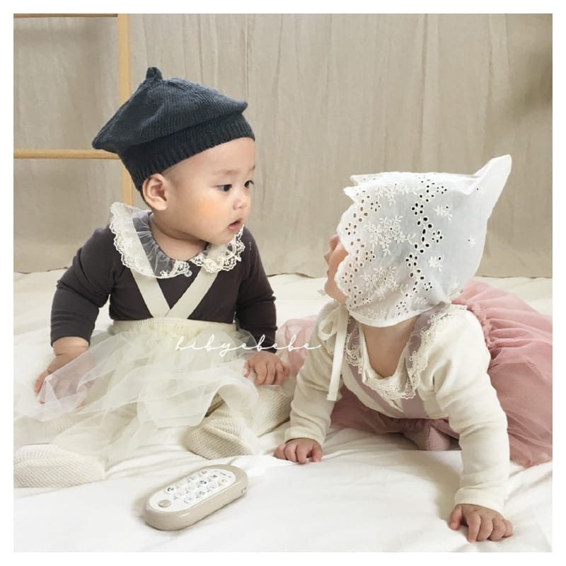 HI BYEBEBE - Korean Children Fashion - #Kfashion4kids - Lace Collar Tee