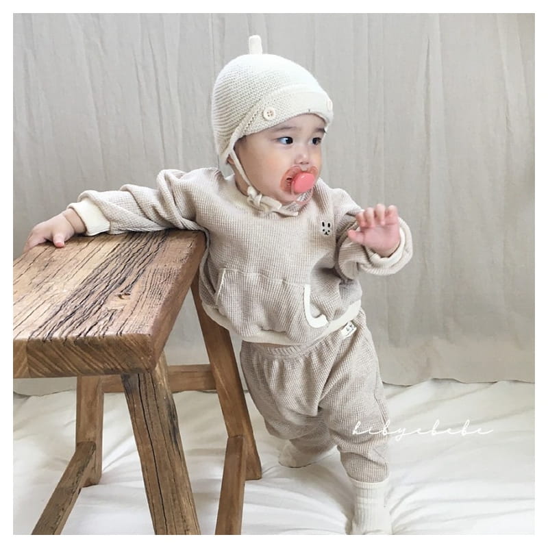 HI BYEBEBE - Korean Children Fashion - #Kfashion4kids - Bwang Sweatshirt Baggy Top Bottom Set - 2