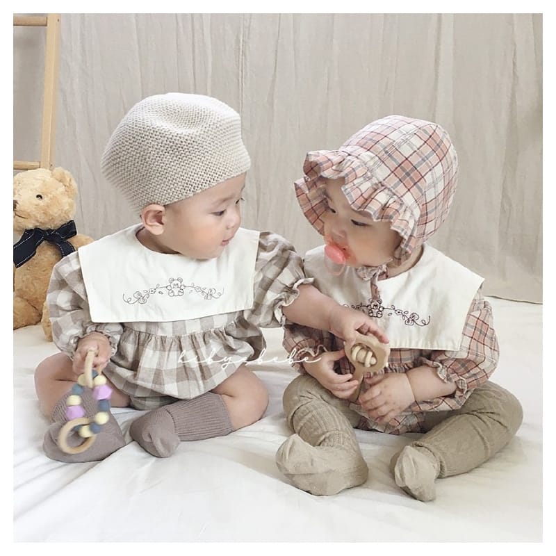 HI BYEBEBE - Korean Children Fashion - #Kfashion4kids - Sailor Embroidery Bodysuit