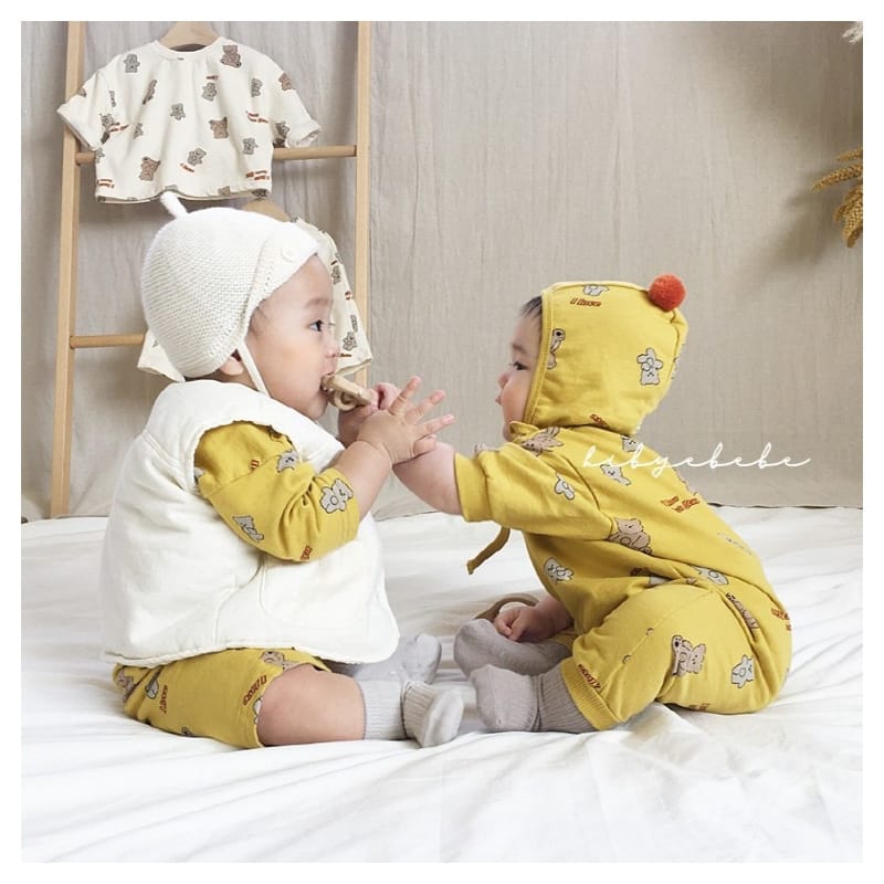 HI BYEBEBE - Korean Children Fashion - #Kfashion4kids - Gogo Hide Romper with Hat - 12