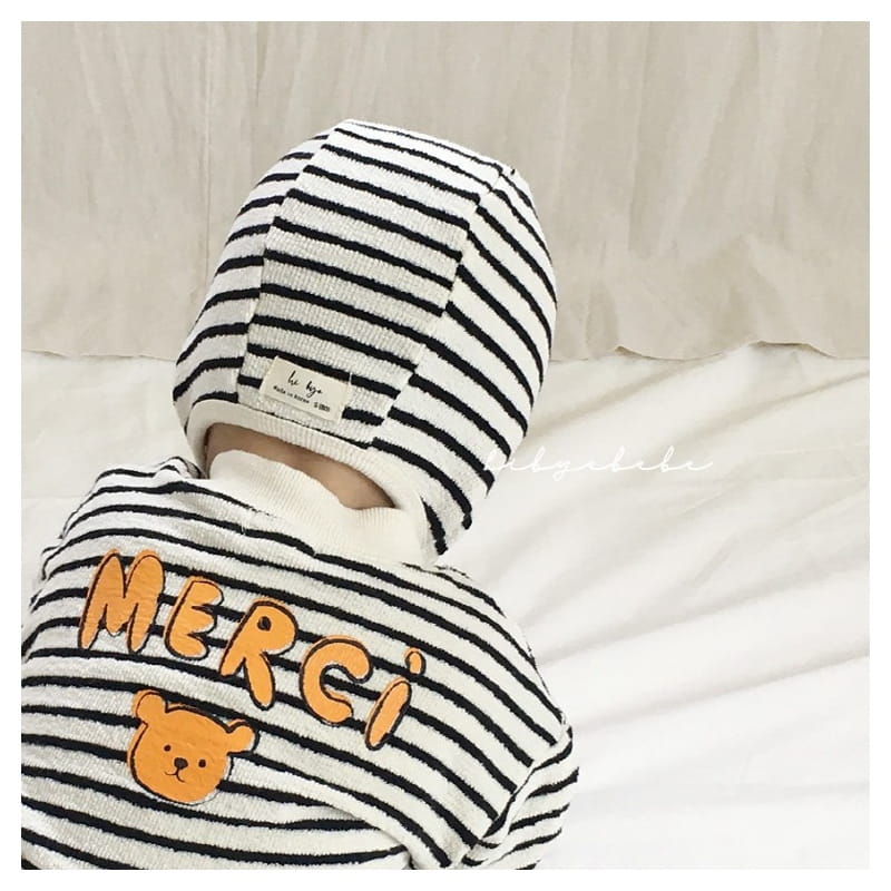 HI BYEBEBE - Korean Children Fashion - #Kfashion4kids - Merci Stripes Bodysuit - 8