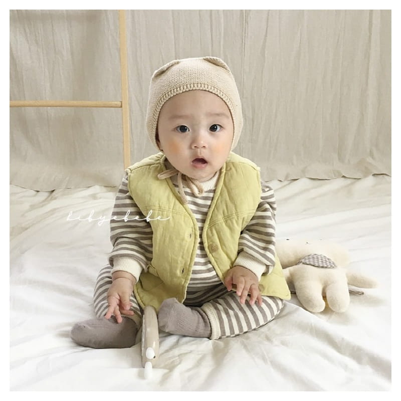 HI BYEBEBE - Korean Children Fashion - #Kfashion4kids - Merci Stripes Bodysuit - 9