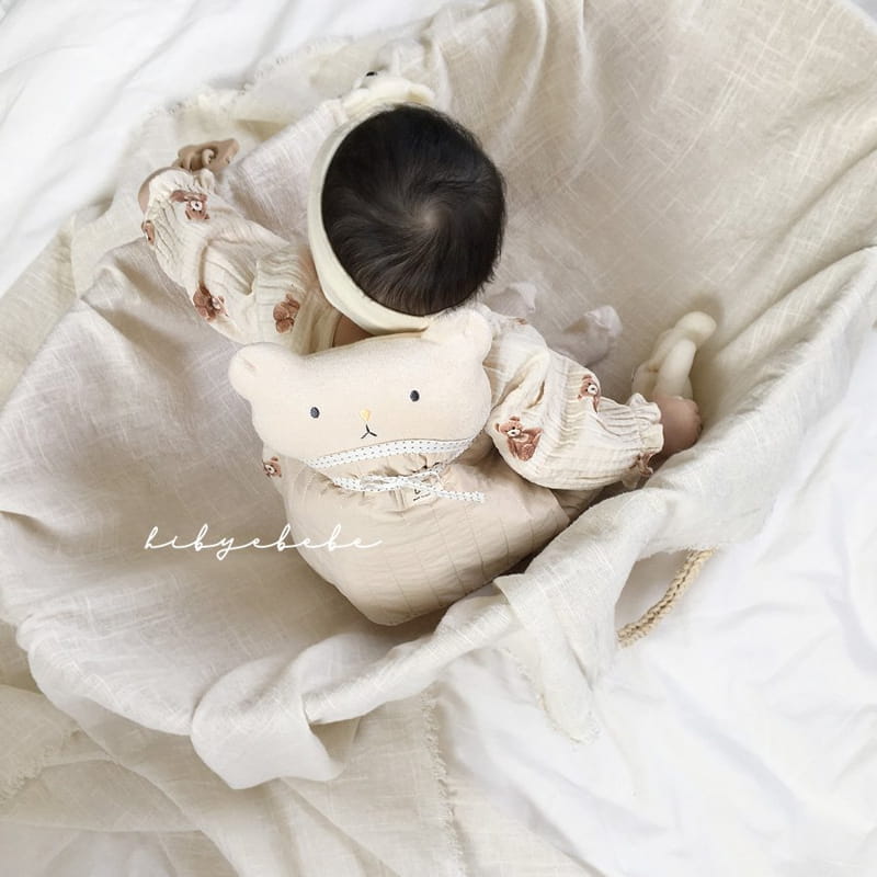HI BYEBEBE - Korean Children Fashion - #Kfashion4kids - Bebe Cook Bear One-piece - 4