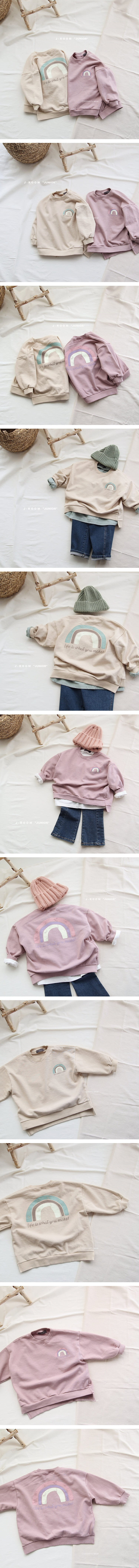 J-ROOM - Korean Children Fashion - #Kfashion4kids - Rainbow Sweatshirt
