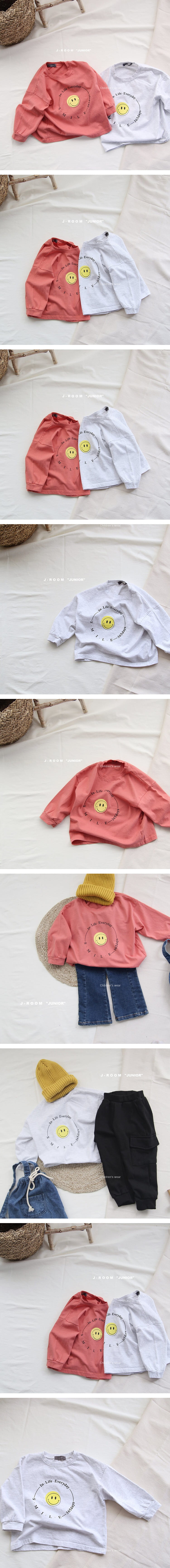 J-ROOM - Korean Children Fashion - #Kfashion4kids - Circle Smile Tee