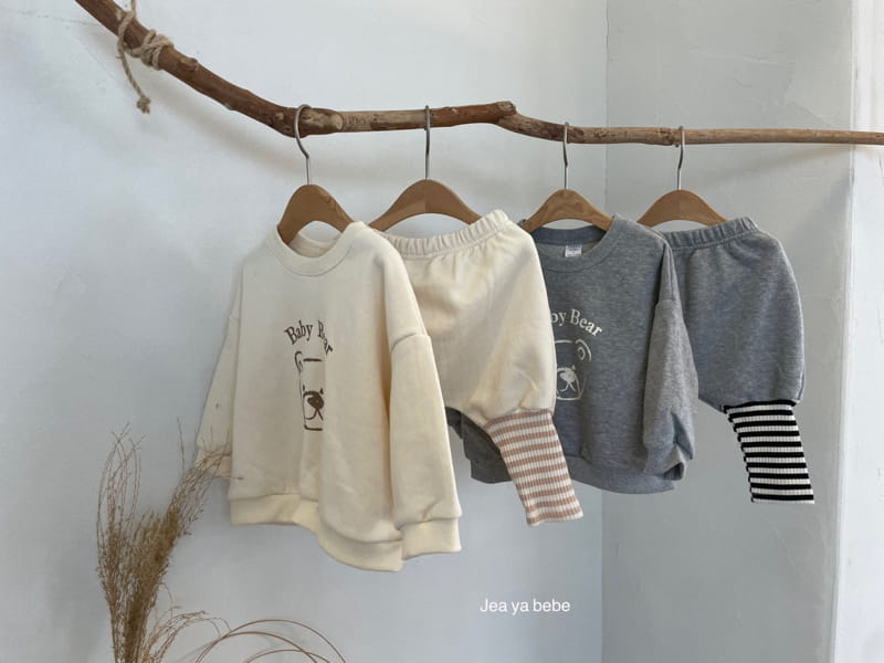 JEAYA & MYMI - Korean Children Fashion - #Kfashion4kids - Bear Top Bottom Set - 4
