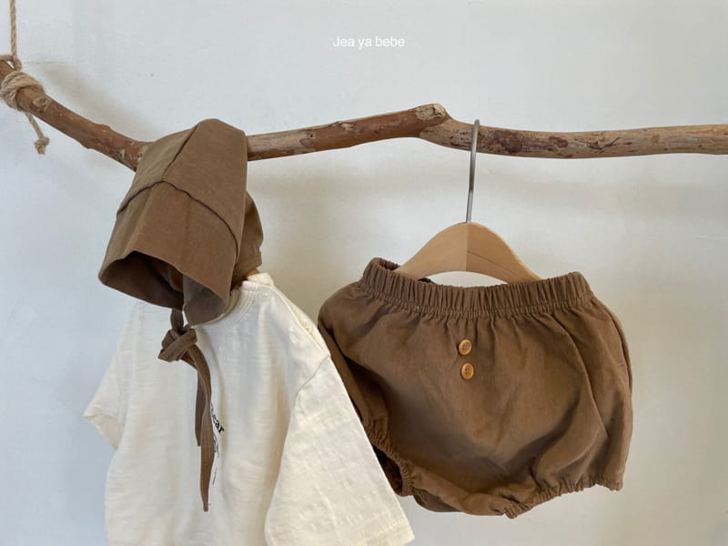 JEAYA & MYMI - Korean Children Fashion - #Kfashion4kids - Button Rib Hat Bloomer Set - 7