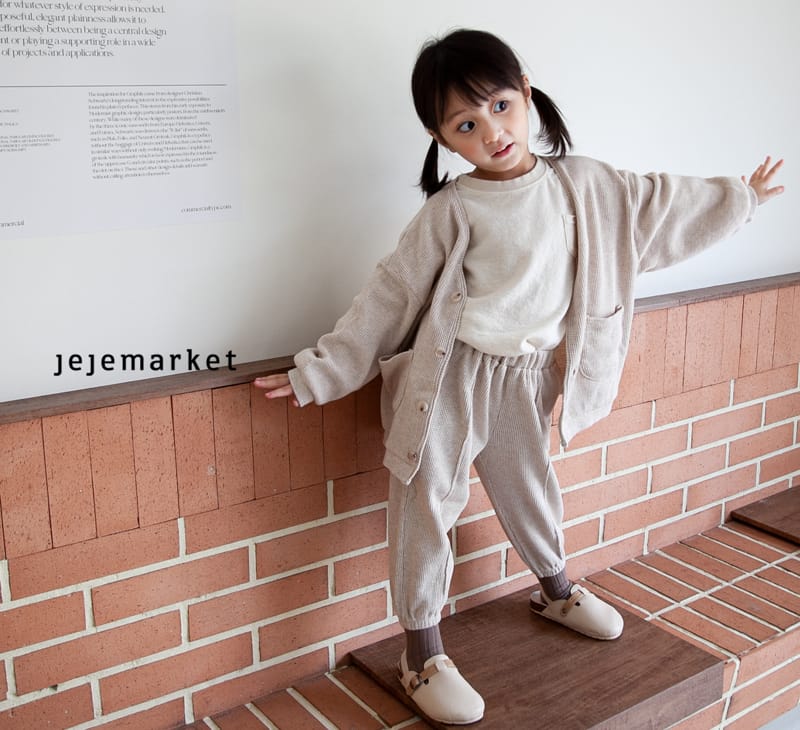 JEJE MARKET - Korean Children Fashion - #Kfashion4kids - Waffle Cardigan - 11