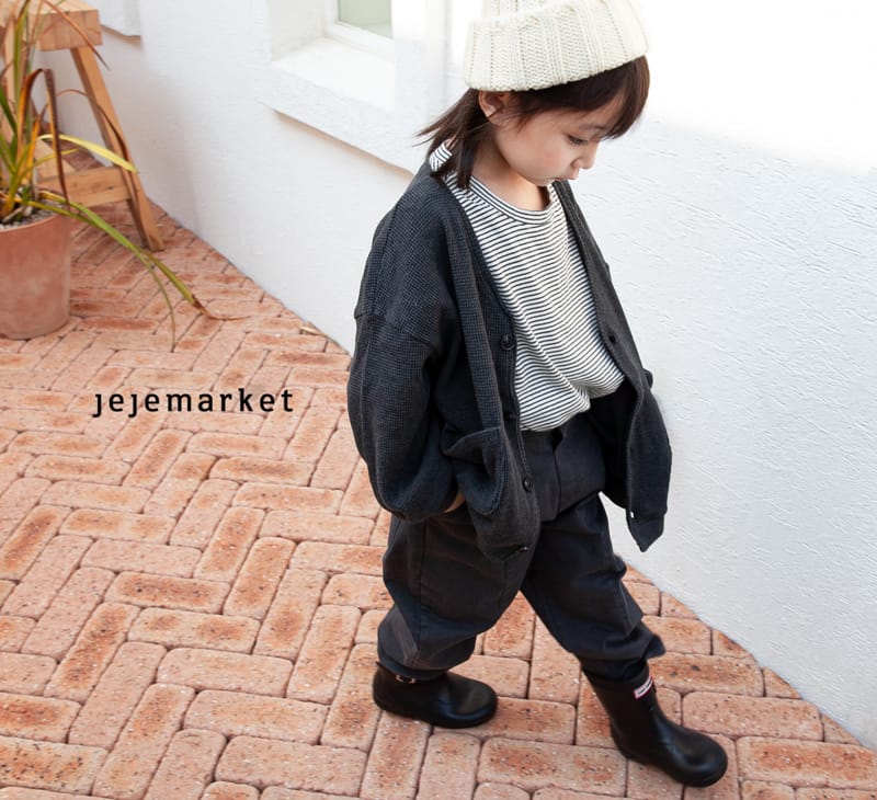 JEJE MARKET - Korean Children Fashion - #Kfashion4kids - Waffle Cardigan - 7