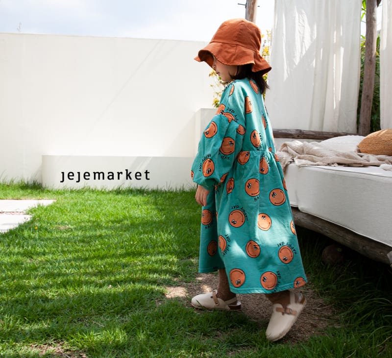 JEJE MARKET - Korean Children Fashion - #Kfashion4kids - Smile Puff One-piece