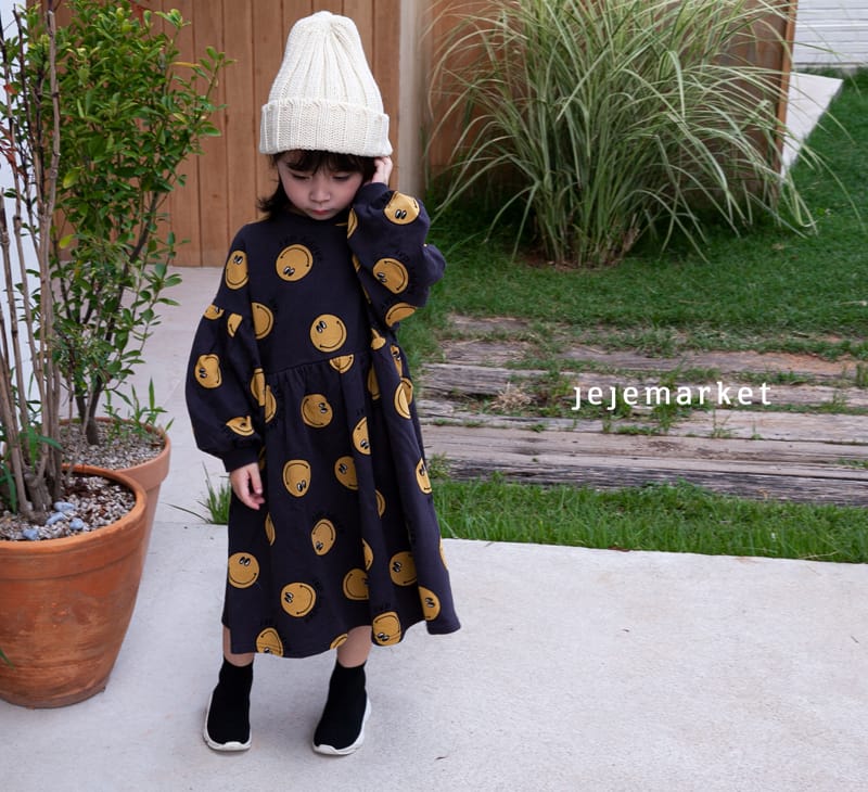 JEJE MARKET - Korean Children Fashion - #Kfashion4kids - Smile Puff One-piece - 10