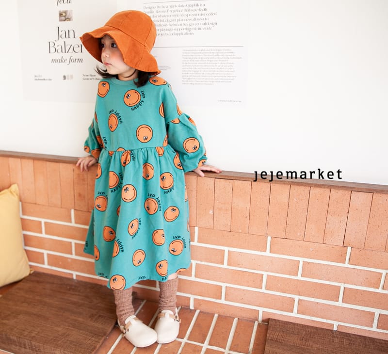 JEJE MARKET - Korean Children Fashion - #Kfashion4kids - Smile Puff One-piece - 4