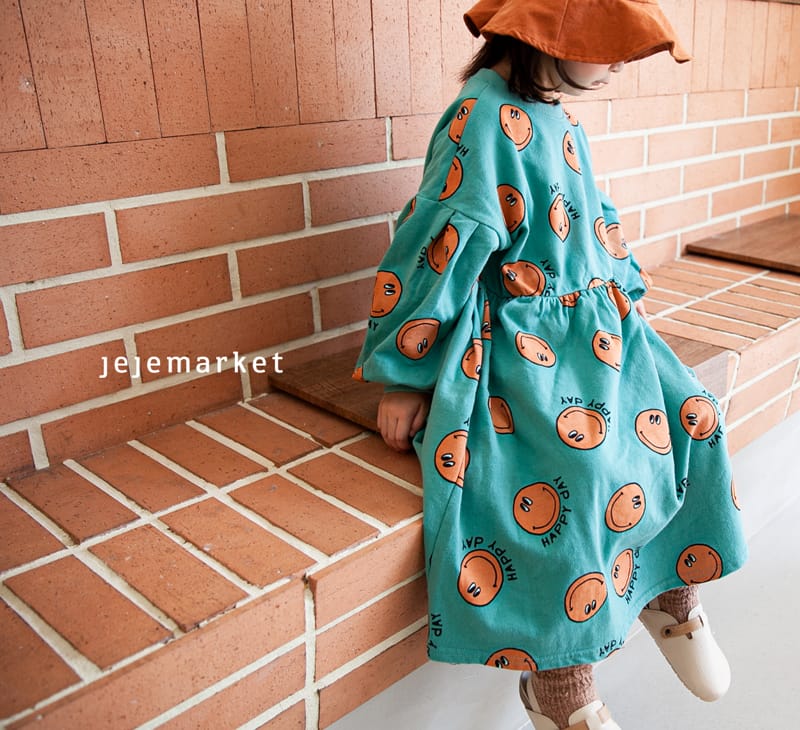 JEJE MARKET - Korean Children Fashion - #Kfashion4kids - Smile Puff One-piece - 5