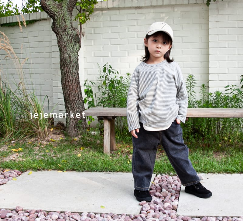 JEJE MARKET - Korean Children Fashion - #Kfashion4kids - Buddy Denim Pants - 5