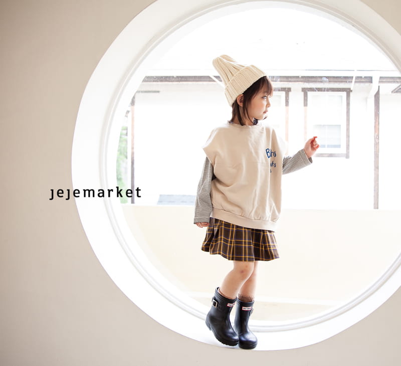 JEJE MARKET - Korean Children Fashion - #Kfashion4kids - Rino Check Skirt