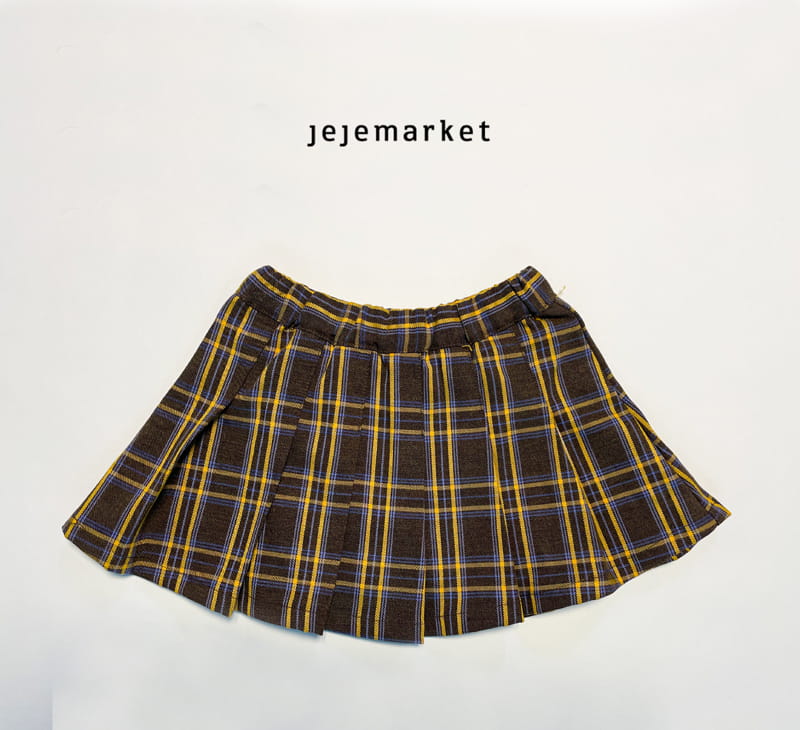 JEJE MARKET - Korean Children Fashion - #Kfashion4kids - Rino Check Skirt - 10