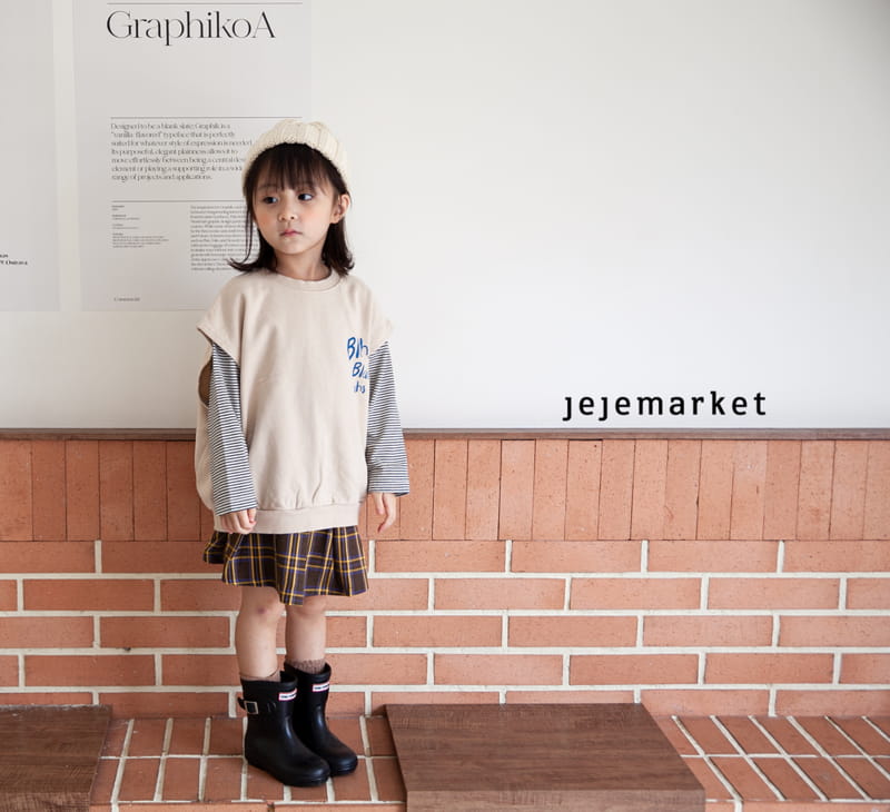 JEJE MARKET - Korean Children Fashion - #Kfashion4kids - Rino Check Skirt - 4