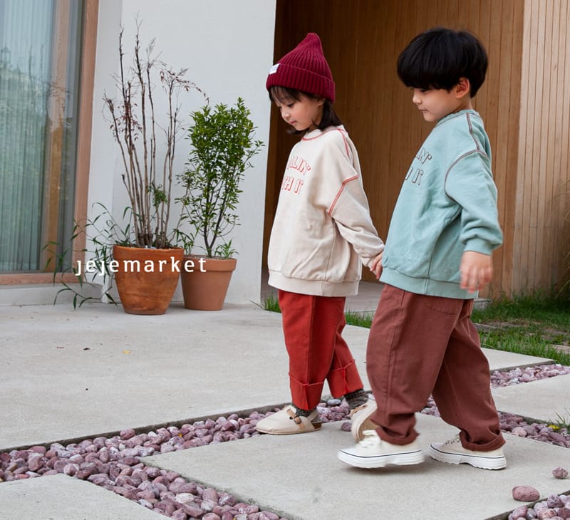 JEJE MARKET - Korean Children Fashion - #Kfashion4kids - Rollin Stitch Sweatshirt