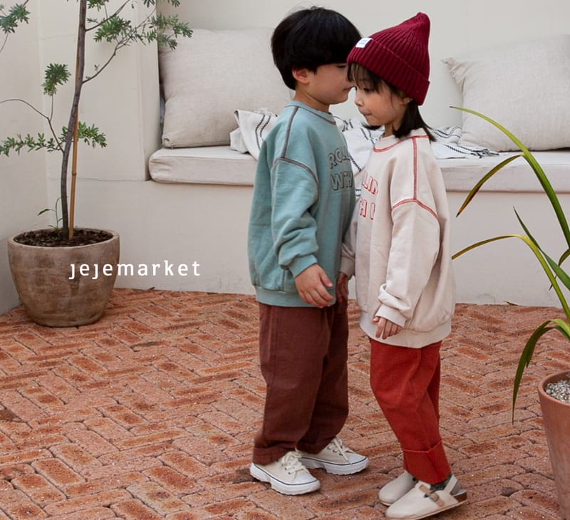 JEJE MARKET - Korean Children Fashion - #Kfashion4kids - Rollin Stitch Sweatshirt - 2